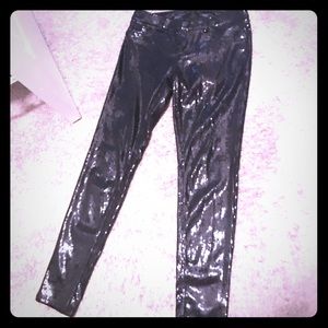 Black Sequin Legging